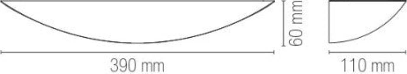 Applique-Livigno-Bianco-2Xg9-39X11X6Cm