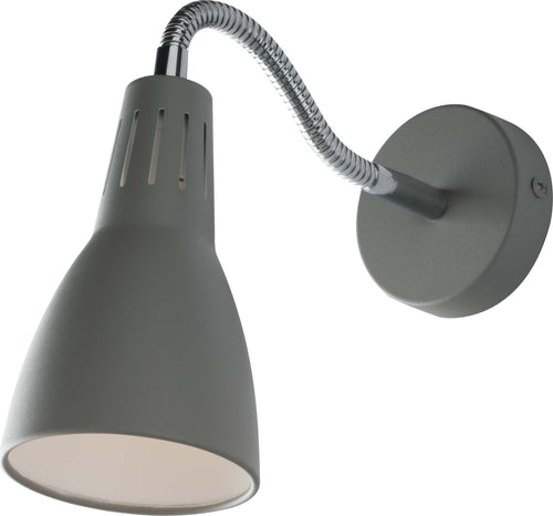 Applique Logiko Grigio 1Xe14 33,5X8,5X8,5Cm Illuminazione/Illuminazione per interni/Illuminazioni per pareti/Applique Led Mall Home - Napoli, Commerciovirtuoso.it