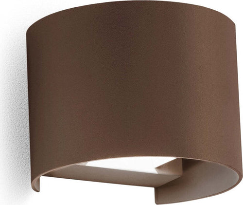 Applique-marrone-Gea-Led-HENK-R-GES877C-LED-3000K-IP65-fascio-regolabile-lampada-parete-biemissione-classica-esterno