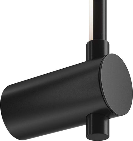 Applique-Minimal-Led-Rotta-Metallo-Nero-8W