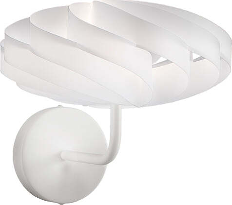 Applique-Moderna-1-Luce-Flat-In-Polilux-Bianco-D30-Made-In-Italy