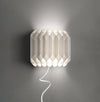 Applique-Moderna-1-Luce-Louise-In-Polilux-Bianco-Con-Cavo-Made-In-Italy