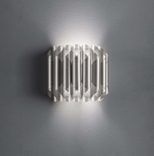 Applique-Moderna-1-Luce-Louise-In-Polilux-Silver-Made-In-Italy