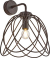 Applique-Moderna-1-Luce-Pagoda-In-Ferro-Laccato-Ruggine