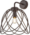 Applique-Moderna-1-Luce-Pagoda-In-Ferro-Laccato-Ruggine