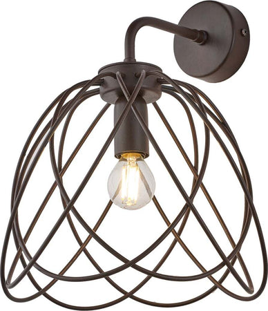 Applique-Moderna-1-Luce-Pagoda-In-Ferro-Laccato-Ruggine
