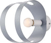Applique-Moderna-1-Luce-Peter-In-Ferro-Bianco-Grigio-Taglio-Laser