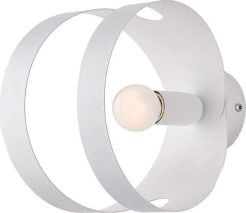 Applique-Moderna-1-Luce-Peter-In-Ferro-Bianco-Taglio-Laser