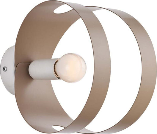 Applique-Moderna-1-Luce-Peter-In-Ferro-Bianco-Tortora-Taglio-Laser