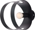 Applique-Moderna-1-Luce-Peter-In-Ferro-Nero-Taglio-Laser
