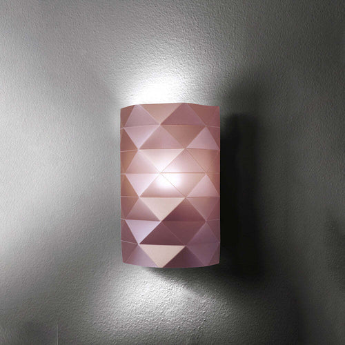 Applique-Moderna-1-Luce-Prisma-In-Polilux-Rosa-Metallico-Made-In-Italy