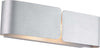 Applique-Moderna-2-Luci-Hug-In-Ferro-Laccato-Argento