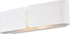 Applique-Moderna-2-Luci-Hug-In-Ferro-Laccato-Bianco