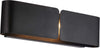 Applique-Moderna-2-Luci-Hug-In-Ferro-Laccato-Nero