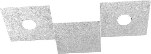 Applique-Moderna-3-Moduli-Eccentric-Metallo-Foglia-Argento-2-Luci-Gx53
