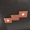 Applique-Moderna-3-Moduli-Eccentric-Metallo-Foglia-Rame-2-Luci-Gx53