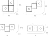 Applique-Moderna-3-Moduli-Eccentric-Metallo-Foglia-Rame-2-Luci-Gx53