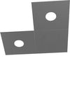 Applique-Moderna-3-Moduli-Eccentric-Metallo-Grigio-Antracite-2-Luci-Gx53