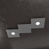 Applique-Moderna-3-Moduli-Eccentric-Metallo-Grigio-Antracite-2-Luci-Gx53