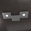 Applique-Moderna-3-Moduli-Eccentric-Metallo-Grigio-Antracite-2-Luci-Gx53