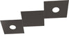 Applique-Moderna-3-Moduli-Eccentric-Metallo-Marrone-2-Luci-Gx53