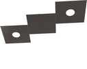 Applique-Moderna-3-Moduli-Eccentric-Metallo-Marrone-2-Luci-Gx53