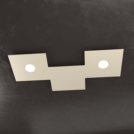 Applique-Moderna-3-Moduli-Eccentric-Metallo-Sabbia-2-Luci-Gx53