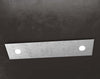 Applique-Moderna-4-Moduli-Eccentric-Metallo-Foglia-Argento-2-Luci-Gx53
