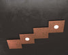 Applique-Moderna-4-Moduli-Eccentric-Metallo-Foglia-Rame-2-Luci-Gx53