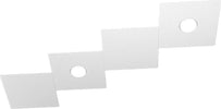 Applique-Moderna-4-Moduli-Eccentric-Metallo-Grigio-2-Luci-Gx53