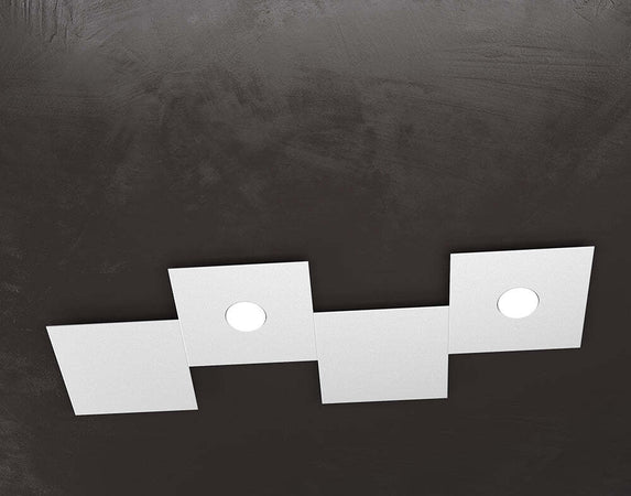Applique-Moderna-4-Moduli-Eccentric-Metallo-Grigio-2-Luci-Gx53