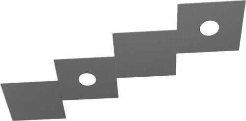 Applique-Moderna-4-Moduli-Eccentric-Metallo-Grigio-Antracite-2-Luci-Gx53