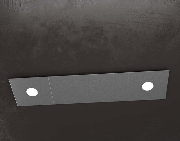 Applique-Moderna-4-Moduli-Eccentric-Metallo-Grigio-Antracite-2-Luci-Gx53