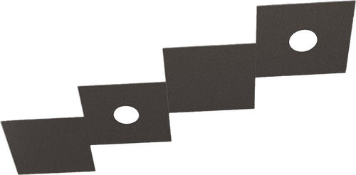 Applique-Moderna-4-Moduli-Eccentric-Metallo-Marrone-2-Luci-Gx53