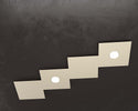 Applique-Moderna-4-Moduli-Eccentric-Metallo-Sabbia-2-Luci-Gx53