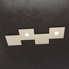 Applique-Moderna-4-Moduli-Eccentric-Metallo-Sabbia-2-Luci-Gx53