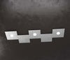 Applique-Moderna-5-Moduli-Eccentric-Metallo-Foglia-Argento-3-Luci-Gx53