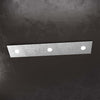 Applique-Moderna-5-Moduli-Eccentric-Metallo-Foglia-Argento-3-Luci-Gx53