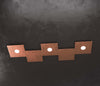 Applique-Moderna-5-Moduli-Eccentric-Metallo-Foglia-Rame-3-Luci-Gx53