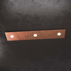 Applique-Moderna-5-Moduli-Eccentric-Metallo-Foglia-Rame-3-Luci-Gx53