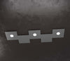 Applique-Moderna-5-Moduli-Eccentric-Metallo-Grigio-Antracite-3-Luci-Gx53