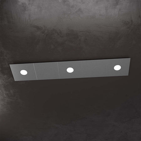 Applique-Moderna-5-Moduli-Eccentric-Metallo-Grigio-Antracite-3-Luci-Gx53