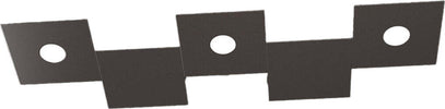 Applique-Moderna-5-Moduli-Eccentric-Metallo-Marrone-3-Luci-Gx53