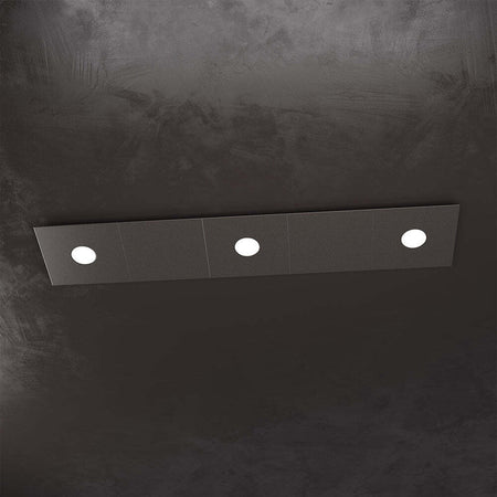 Applique-Moderna-5-Moduli-Eccentric-Metallo-Marrone-3-Luci-Gx53