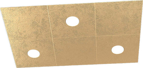 Applique-Moderna-6-Moduli-Eccentric-Metallo-Foglia-Oro-3-Luci-Gx53