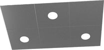 Applique-Moderna-6-Moduli-Eccentric-Metallo-Grigio-Antracite-3-Luci-Gx53