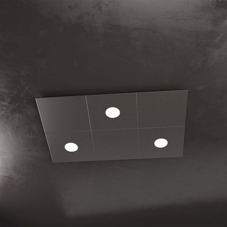 Applique-Moderna-6-Moduli-Eccentric-Metallo-Marrone-3-Luci-Gx53