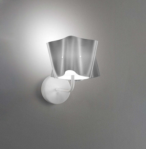 Applique-Moderna-A-1-Luce-Folio-In-Polilux-Silver-Made-In-Italy