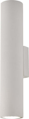Applique-Moderna-A-Cilindro-Dag-2-Luci-Gu10-In-Ferro-Laccato-Bianco