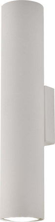Applique-Moderna-A-Cilindro-Dag-2-Luci-Gu10-In-Ferro-Laccato-Bianco
